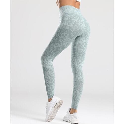 Seamless Leopard Sport Yoga Leggings Women Stretchy Squat proof Workout Running Gym Tights Fitness Tummy Control Workout Pants