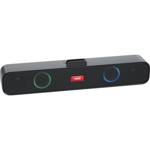 Card U disk strip computer audio Bluetooth-compatible speaker subwoofer TV echo wall RGB dual speaker