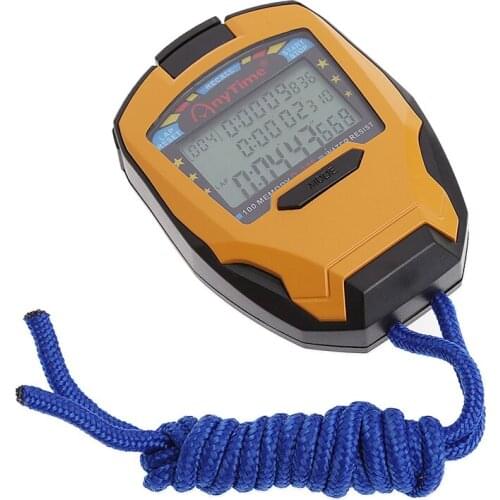 3 Row100 Lap 1/1000s Digital Sport Counter Timer Professional Athletic Stopwatch