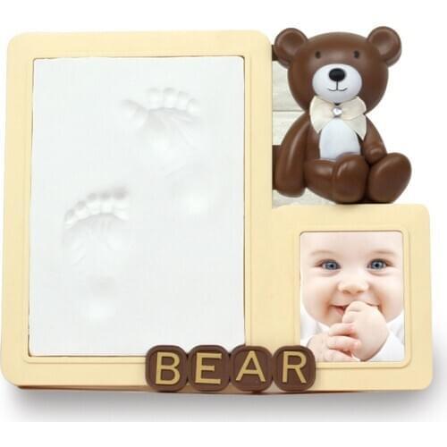 Baby Environmental Non-toxic Handprint Footprint Imprint Kit Growth Record Souvenir Newborn Footprint Ink Pad DIY Toy