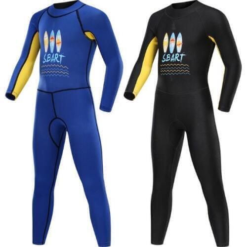 SBART 2019 new childrens sunscreen swimsuit long-sleeved snorkeling suit boys and girls jumpsuit wetsuit