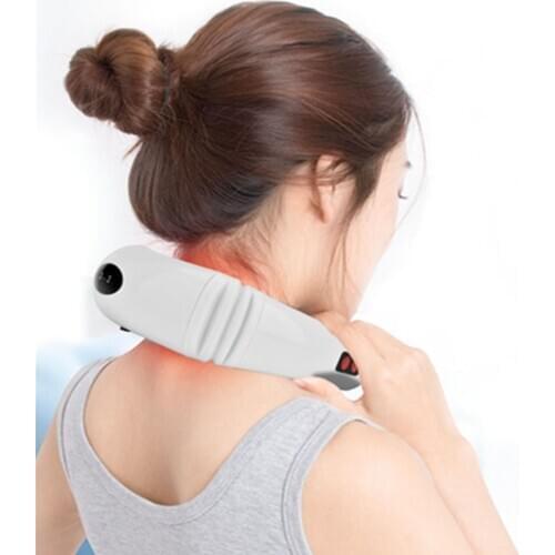 Electric Pulse Neck Massager Heating Magnatic Therapy Relief Cervical Traction Fatigue Hot Compress Kneading Massage Health Care