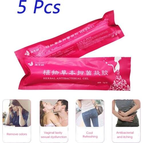 5 Pcs Tighten Womens Vagina Womens Uterus Care Anti-itching Anti-inflammatory Gel Detox Gynecological Gel & Womens Health