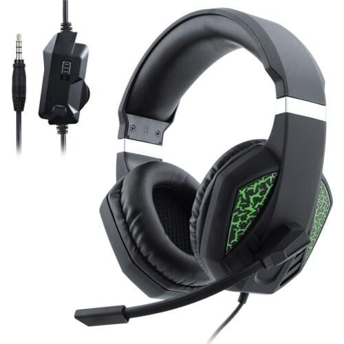 Gaming Headphone Volume Adjustable Headsets for PS5, PS4, Xbox One, Series X/S with Microphone and 3.5mm Cable for PC
