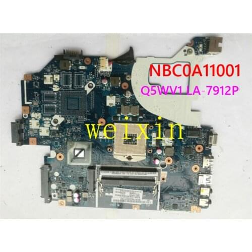 NBC0A11001 NB.C0A11.001 Laptop Motherboard For Acer V3-571 E1-571 E1-571G Q5WV1 LA-7912P Mainboad HM77 hd 4000 ddr3 TEST GOOD