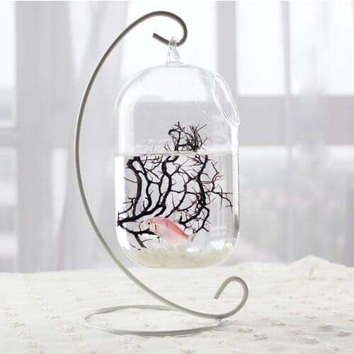 Metal Iron Hanging Flower Plant Stand Holder for Landscaping Garden Yard Decor