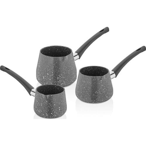 EWs Gray Color 3 Piece Coffee Pot Set