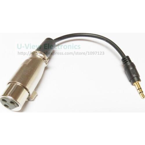 NCHTEK 3.5MM 1/8" Stereo Male to XLR 3Pin Female Audio Mixer AMP Cable About 15CM/Free Shipping/10PCS