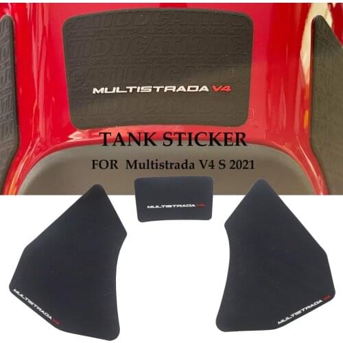 New Motorcycle Non-slip Side Fuel Tank Stickers Waterproof Pad Rubber Sticker FOR DUCATI Multistrada V4 S 2021
