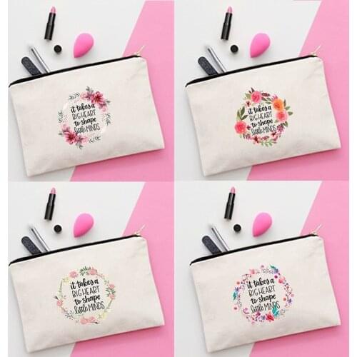 Flower Print Women Cosmetic Bag Multifunction Bag Travel Toiletry Organizer Storage Pouch Makeup Bags Female Clutch Casual Purse