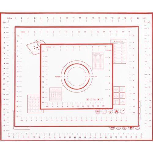 5 Size Silicone Baking Mat for Oven Scale Rolling Dough Mat Baking Rolling Fondant Pastry Mat Non-stick Bakeware Cooking Tools