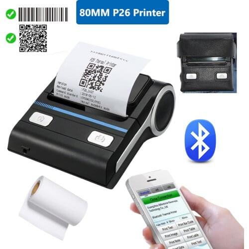 Android Thermal Printer 80mm 3 Inch Portable Bluetooth Android POS Computer Receipt Bill Printet for Retail Small Business