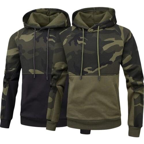 Military Men Hoodies Oversized Sweatshirts Casual Camouflage Hoodie Men Sportswear 2021 Spring Autumn Fleece Pullovers Mens