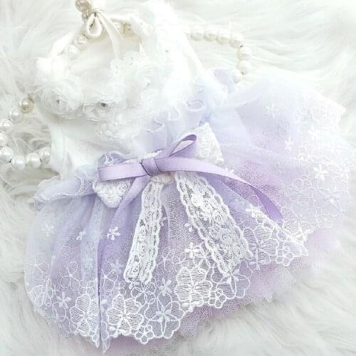 Dog Wedding Dress Summer Cat Puppy Dresses Skirt Yorkshire Terrier Pomeranian Shih Tzu maltese Bichon Poodle Schnauzer Clothing