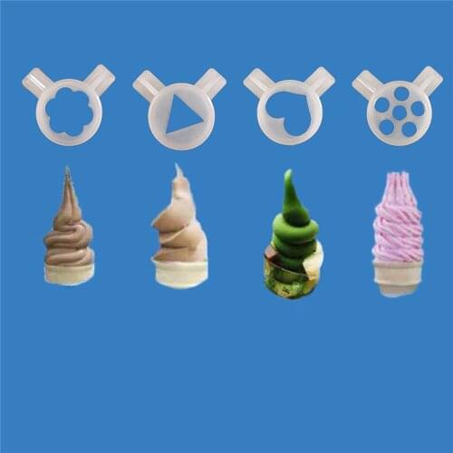 33mm Different Outlet Nozzle Kit Shaped Styling Modeling Cap Ice Cream Maker Accessories for Lecon Ice Cream Machine Parts 9pcs
