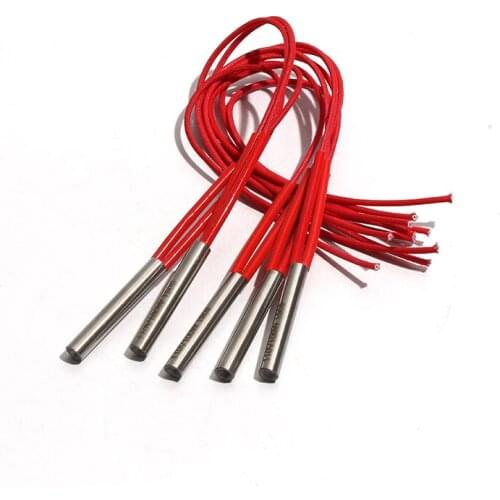 5pcs/lot 210W/220W/230W Heating Element Mould Single End Wired Cartridge Heater 110V/220V/380V 8mm*120/125/128/130/135mm