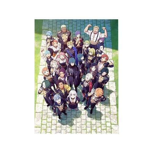 Anime Fire Emblem: Three Houses Byleth Edelgard Claude Dimitri Sothisu Art Print Silk Poster Home Wall Decor 24x36inch