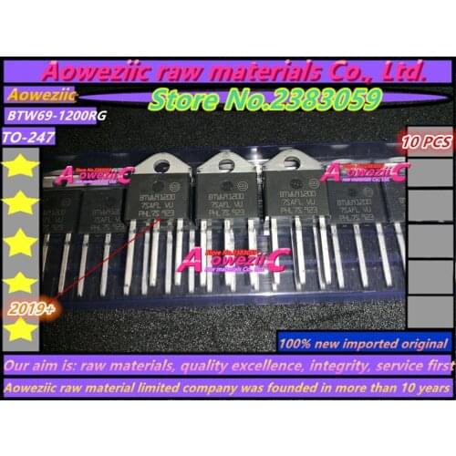 Aoweziic 2019+ 100% new imported original BTW69-1000RG BTW691000 50A 1000V BTW69-1200RG BTW691200 50A 1200V TO-247 Triac
