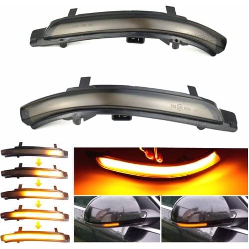 2 pieces For Skoda Octavia 2009-2013 SUPERB 2008-2014 Dynamic LED Turn Signal Blinker Mirror flasher Light