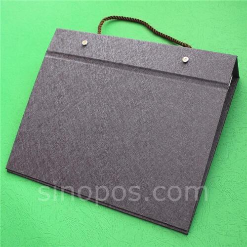 Horizontal Swatch Stack Book Cover, fabric sample cards holder textile material collection landscape cloth flip display binder