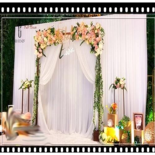 Hot Sale stage background Wedding Backdrop Curtain Beautiful Decorations 6m*3m Background Scene Party Supplies free shipping