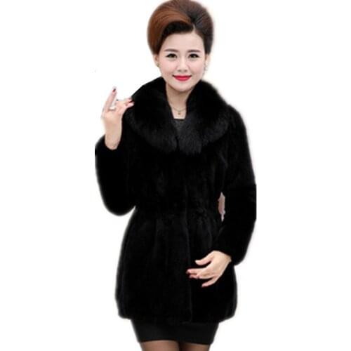 JQNZHNL Large Fur Coats