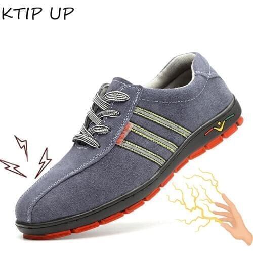 Lightweight Anti-static Safety Shoes Men Insulation Shoes Electrician Work Shoes Outdoor Breathable Non-slip Sneakers Men Shoes