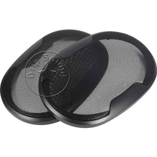 For 6x9 Inch Speaker Grill Cover Hige-grade 6"x9" Car Home Audio Conversion Net Decorative Circle Metal Mesh Protection Black #2