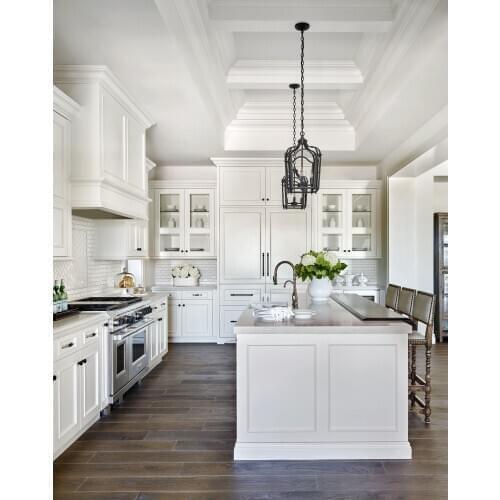 Factory Customized Solid Birch Wood Kitchen Cabinet