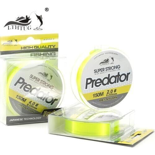 LTHTUG 2021 New 150M PE+NYLON Fishing Line Saltwater Super Strong Ultra High Strength Wear Resistance Fluorescent Yellow Peche