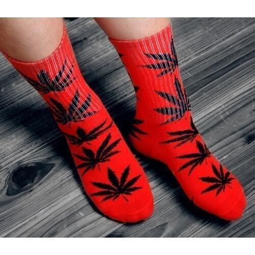 Winter high Quality Harajuku chaussette Style Weed Socks For Women Mens Cotton Hip Hop Socks Man Meias Mens Calcetines