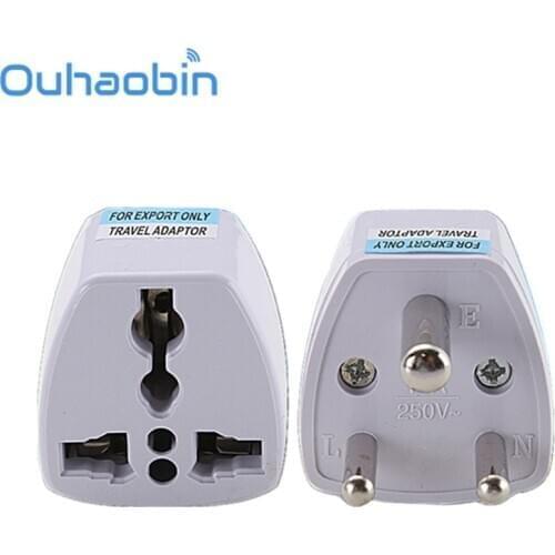 Ouhaobin Universal UK/US/EU/AU to South Africa 3 pin Travel Power Adapter Plug Gift Oct 27 Dropship