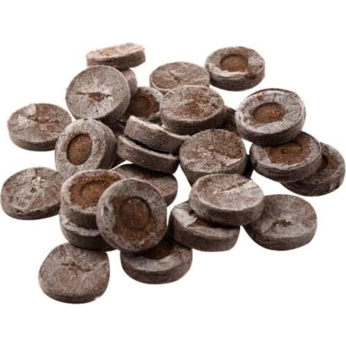 150 Pcs Professional Peat Pellets Plant Starting Soil Block Jiffy Seedling Plugs Environmental Garden Nursery