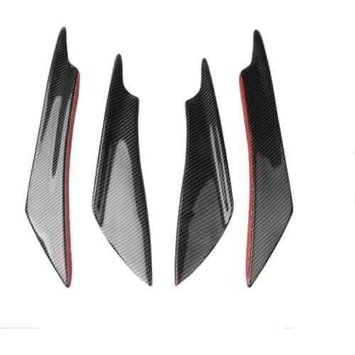 4pcs/set Car Front Bumper Lip Decoration Diffuser Splitter For Volkswagen VW Polo Passat B5 B6 CC GOLF 4 5 6 Touran Bora Tiguan