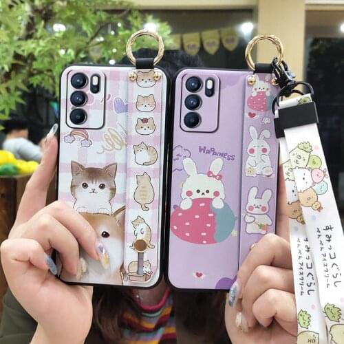 For Boy Luxury Phone Case For OPPO Reno6 Pro Back Cover Glitter Soft Case Anime Fashion Design