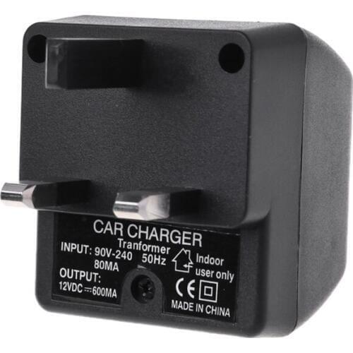 OOTDTY UK Plug 220V AC Power to 12V DC Car Cigarette Lighter Converter Supply Adapter