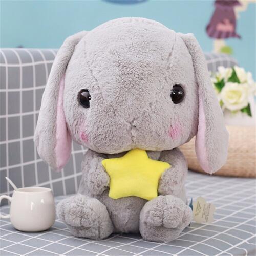 Cute Soft Lop Stuffed Rabbit Plush Toys Plushie Rabbit Kids Sleeping Appease Pillow Doll Creative Birthday Gifts For Girl 23CM