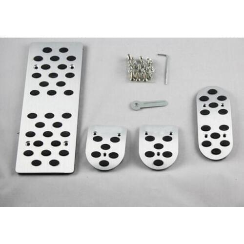 Car Styling cover Stick foot Gas petrol oil Brake Rest accelerator Pedal MT 4pcs For MAZDA 3 with LOGO