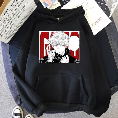 Hoody Gojo Jujutsu Kaisen Jujutsu Japan Anime Mens Streetwear Harajuku Hoodie Men Warm Street Homme Sets