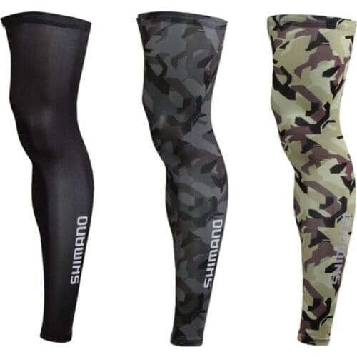 Summer SHIMA Comfortable Leg Guard Camouflage Ice Silk Leg Cover Fishing Leg Sleeve Anti-UV Cool Outdoor Sports Leggings