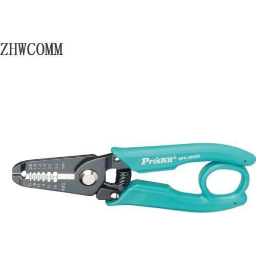 ProsKit 8PK-3002D Fiber Optic stripper Wire Pliers Wire/Cable Stripping Tool (AWG 20/18/16/14/12/10)