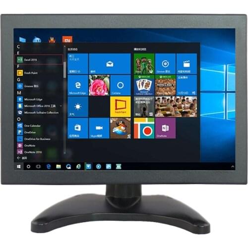 10.1 Inch Capacitive Touch Monitor Screen with 1280x800 Resolution Video Display HDMI Input 16:9 Built-in Dual Speakers