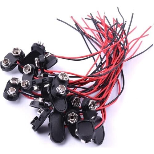 HOLYOVER 20/80pcs Battery Snap Connector Clip Lead Wires Holder I type for Multimeter Automobile Accessories Clips Car-styling