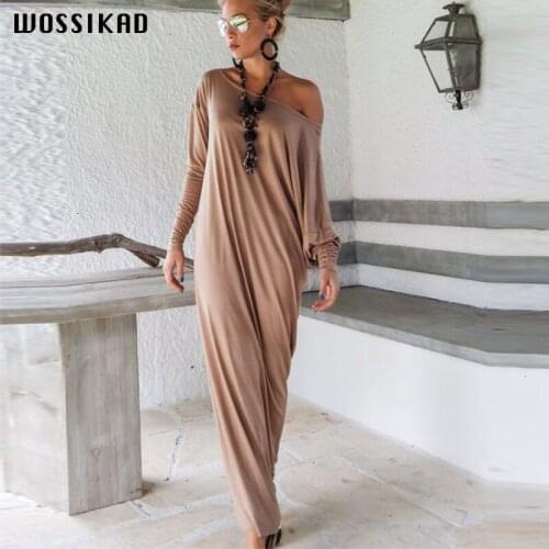 2019 Fall Fashion Dress Women Long Sleeve Boho Dress Loose Dress Party Dresses Elegant Ropa De Mujer Kaftan Robes