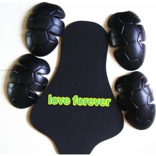2018 new black high quality 5pcs protector for jacket protect back elbow shoulder pad 5pcs/lot