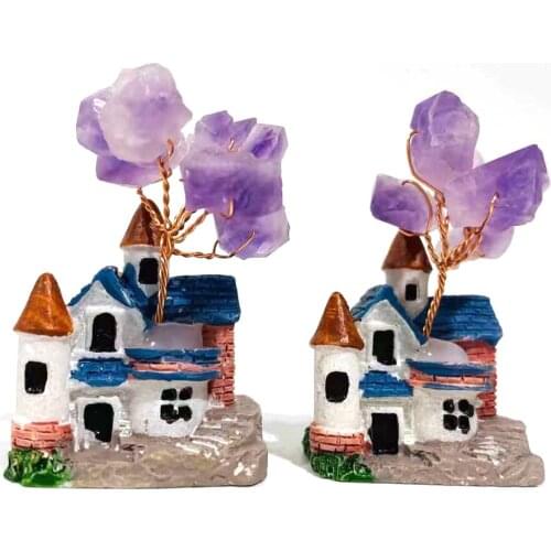 Free Shipping Natural Crystal High Quality Hand Carving Crystal Amethyst Sculpture for geomantic omen and gift YJL