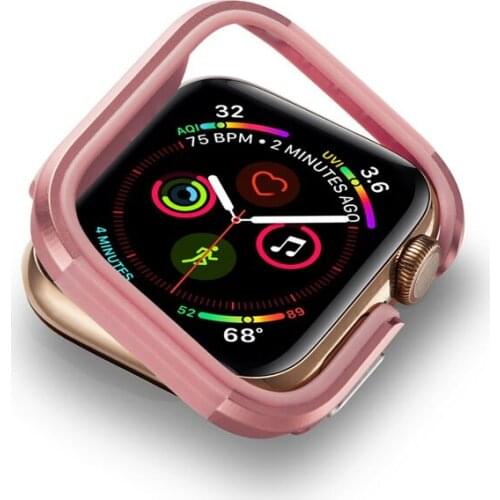 TPU Watch Cover Case For Apple Watch 5 4 38mm 42mm Protective Bumper Frame Case For iWatch 3 2 1 40mm 44mm Alloy Protector Cover