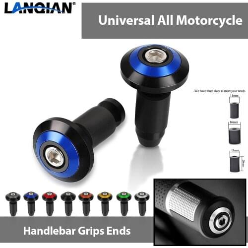 For Yamaha YBR 125 250 YZF R15 V3 MT15 FZ16 FZS150 TMAX 500 530 SX DX Motorcycle Handle Bar End Cap Anti Vibration Silder Plug