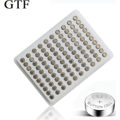 GTF 100PCS/Lot AG3 LR41 SR41W 392 192 GP192A LR736 Button Cell Watch Battery Cell Cion Batteries for flashlights,toys,watches