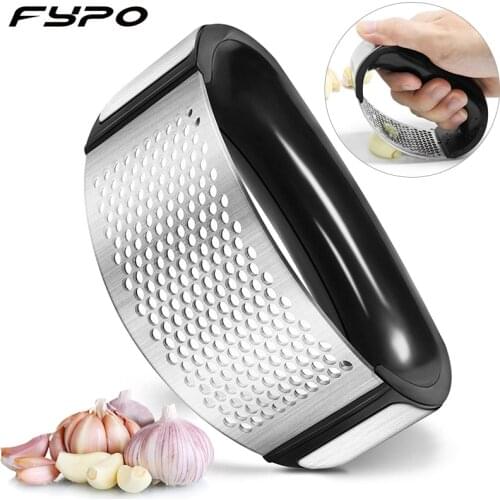 Fypo Stainless steel garlic Chopper press manual garlic masher ginger Cutter Kitchen Gadgets Vegetable tools
